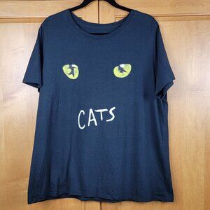Gildan CATS The Musical Black 100% Cotton Tee - 2X